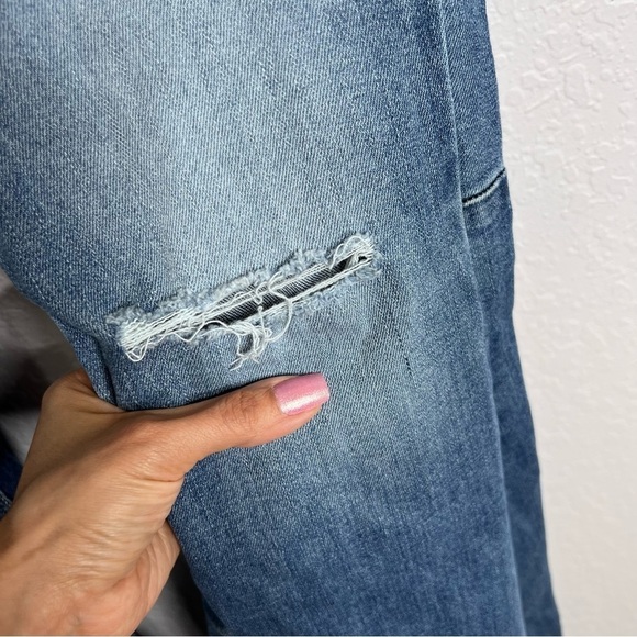 Shyanne Jeans Women 28 Long Super Flare Distressed Bell Bottom 35” U - Picture 4 of 13